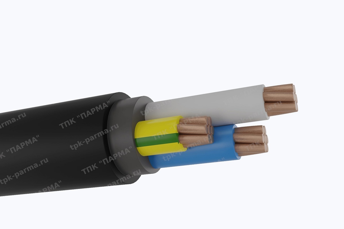 Фотография провода Кабель ВВГнг-ХЛ 3х2,5+1х1,5 - 1кВ